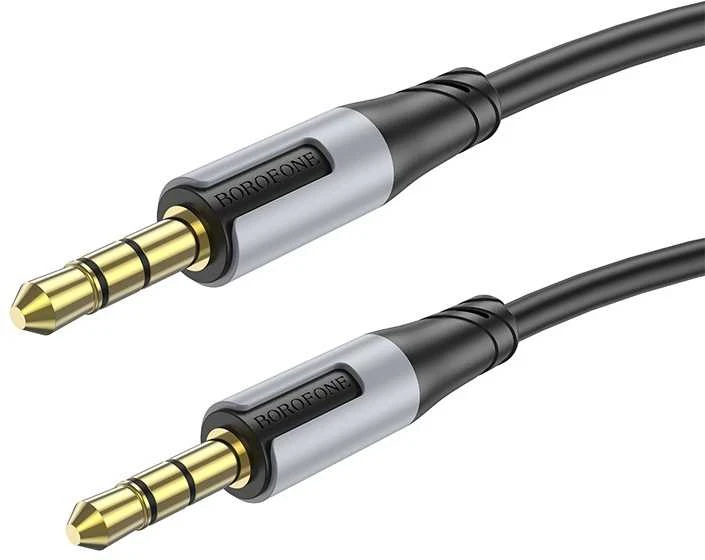 Audio kabelis Borofone BL19 3,5mm to 3,5mm juodas