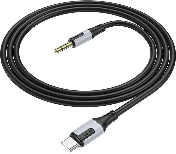 Audio kabelis Borofone BL19 USB-C to 3,5mm juodas