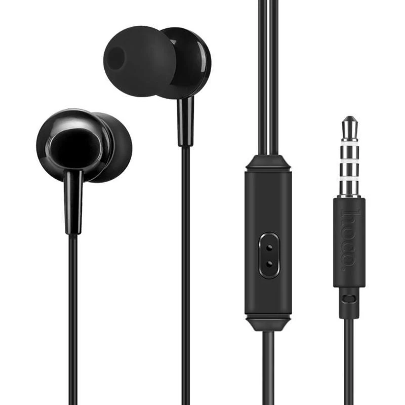 Juodos Hoco M14 ausinės su 3,5 mm jungtimi