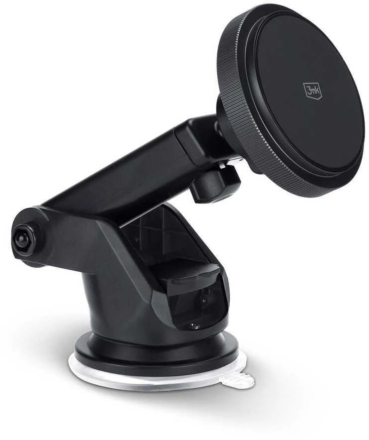 3MK Car MagCharger 15W indukcinio įkrovimo laikiklis priekiniam stiklui/prietaisų skydeliui juodos spalvos