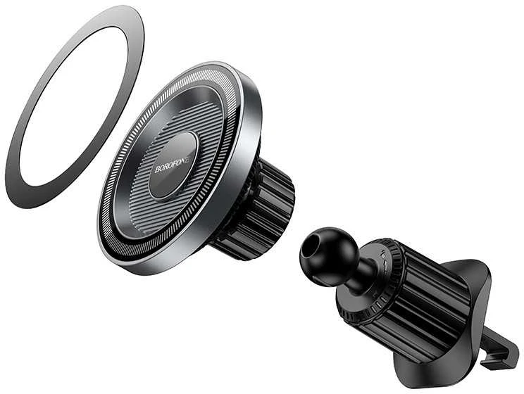Automobilinis telefono laikiklis Borofone BH122 Magsafe (air vent) juodas