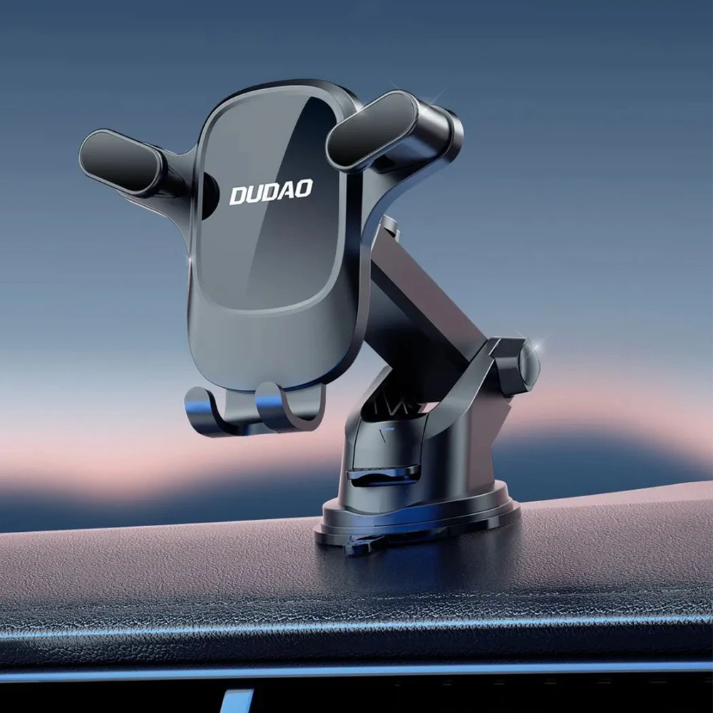 Dudao F5PRO+ automobilio laikiklis su siurbtuku - Juodas