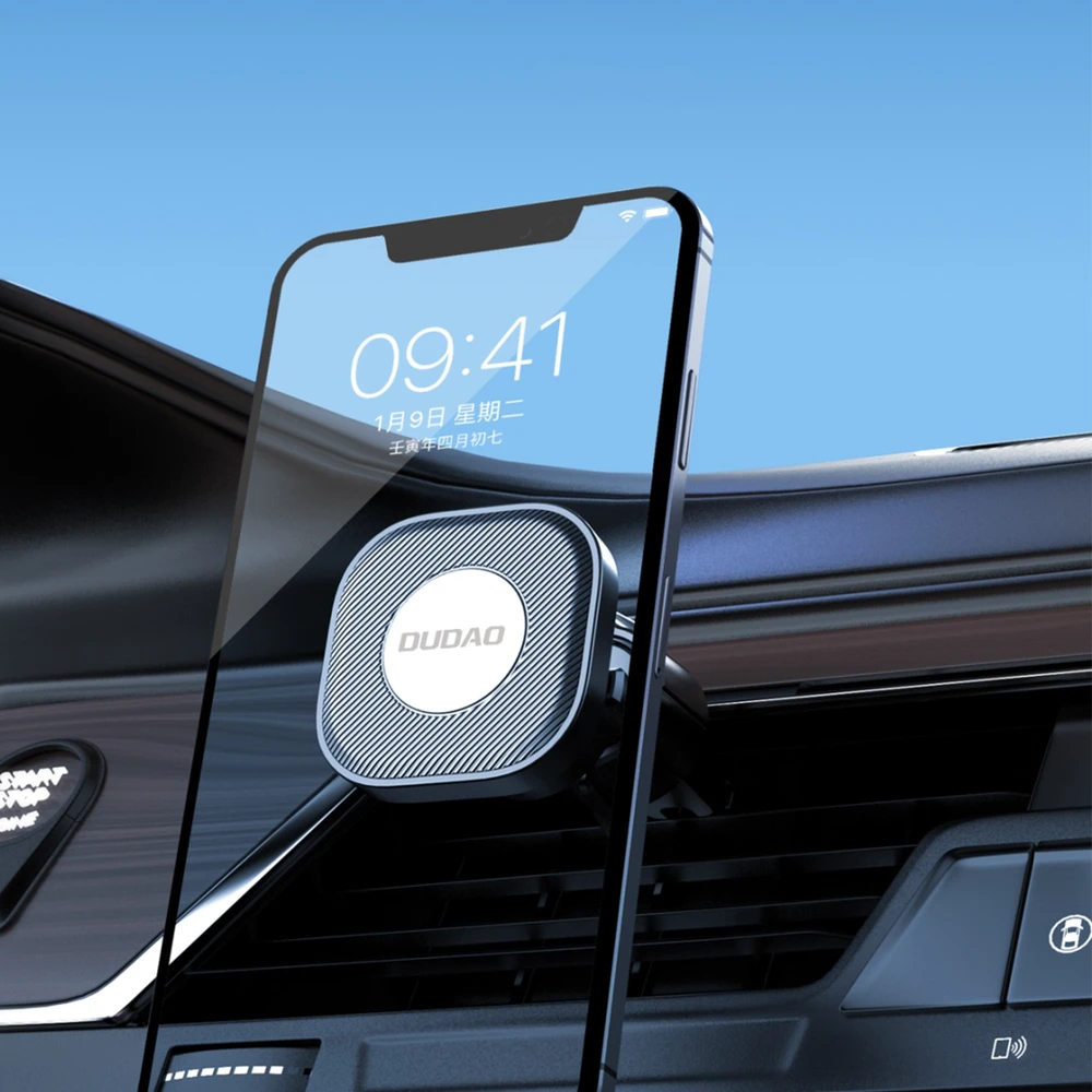 Automobilinis telefono laikiklis Dudao F6+ (air vent) juodas