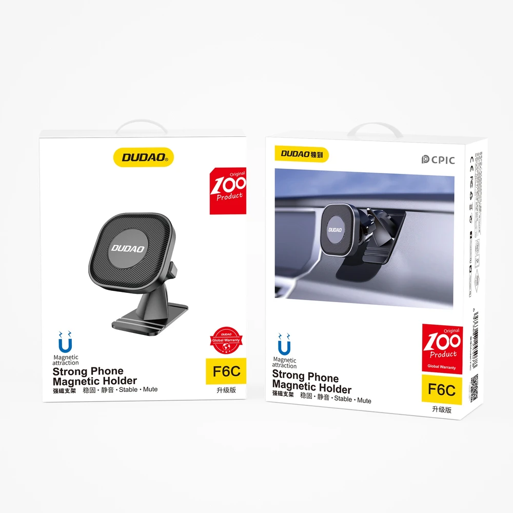 Dudao F6C Magnetic Car Holder - Juodas