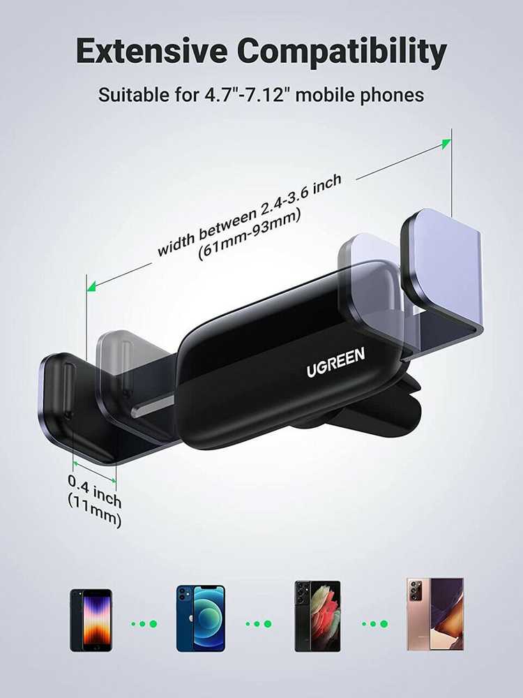 UGREEN Užspaudžiamas telefono laikiklis išmaniesiems telefonams