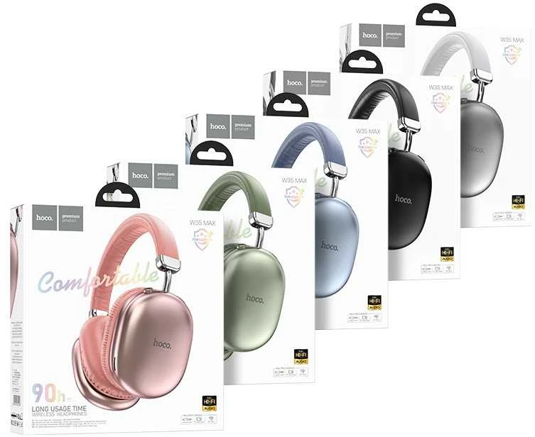 Bluetooth ausinės Hoco W35 sidabrinės