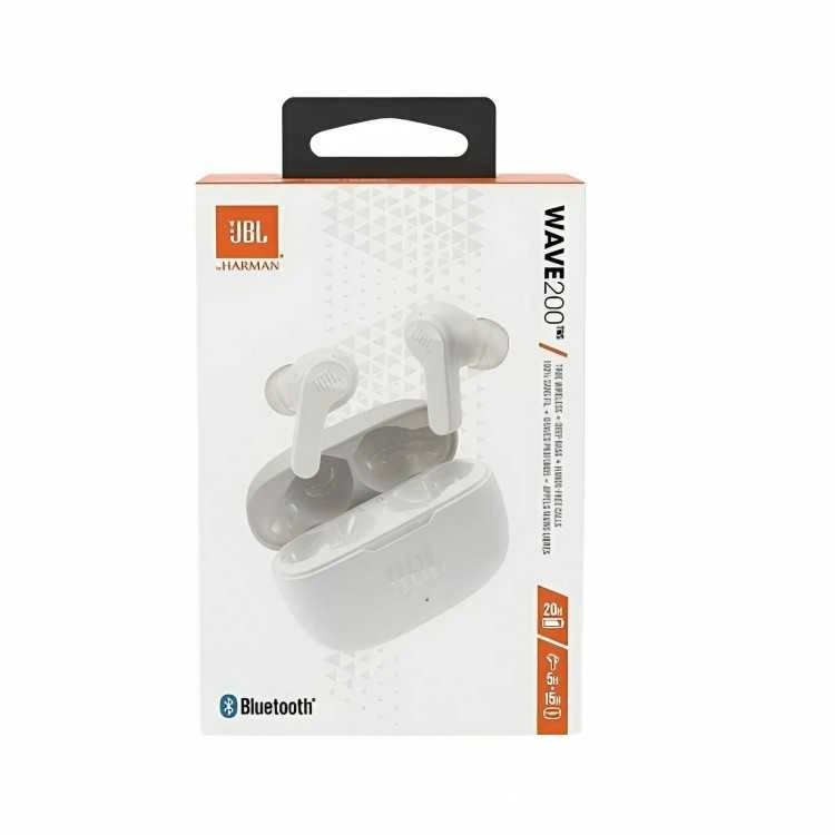 Ausinės JBL Wave 200 TWS, baltos