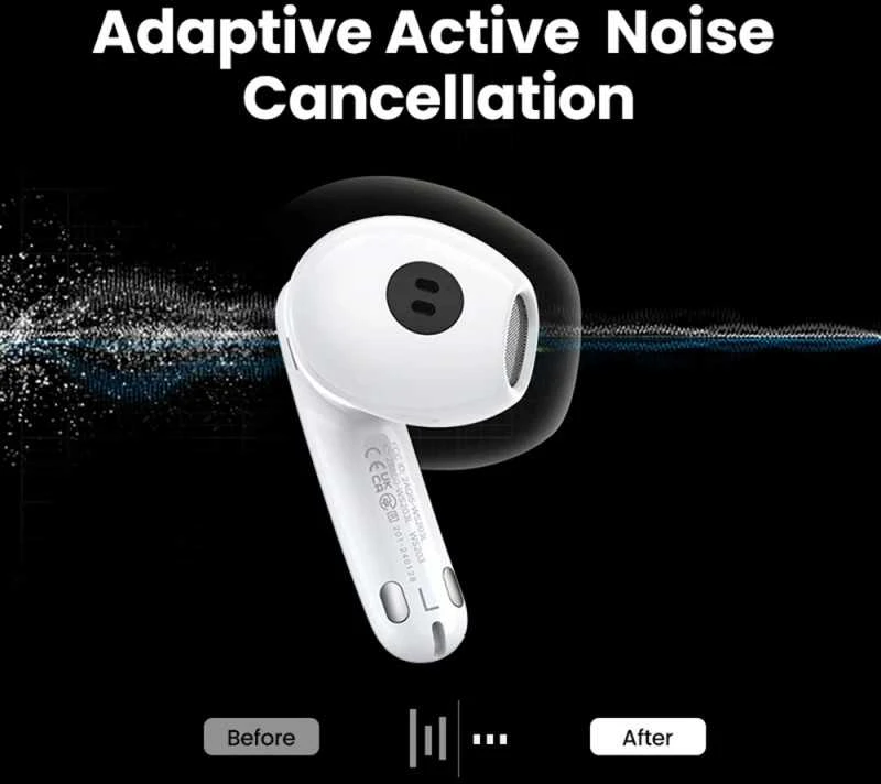 Belaidės ausinės Ugreen HiTune H6 Pro Active Noise-Cancelling Earbuds (35873) baltos