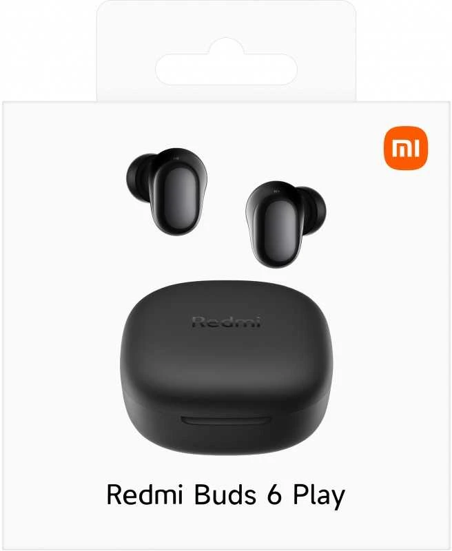 Belaidės ausinės Xiaomi Redmi Buds 6 Play, Juodos
