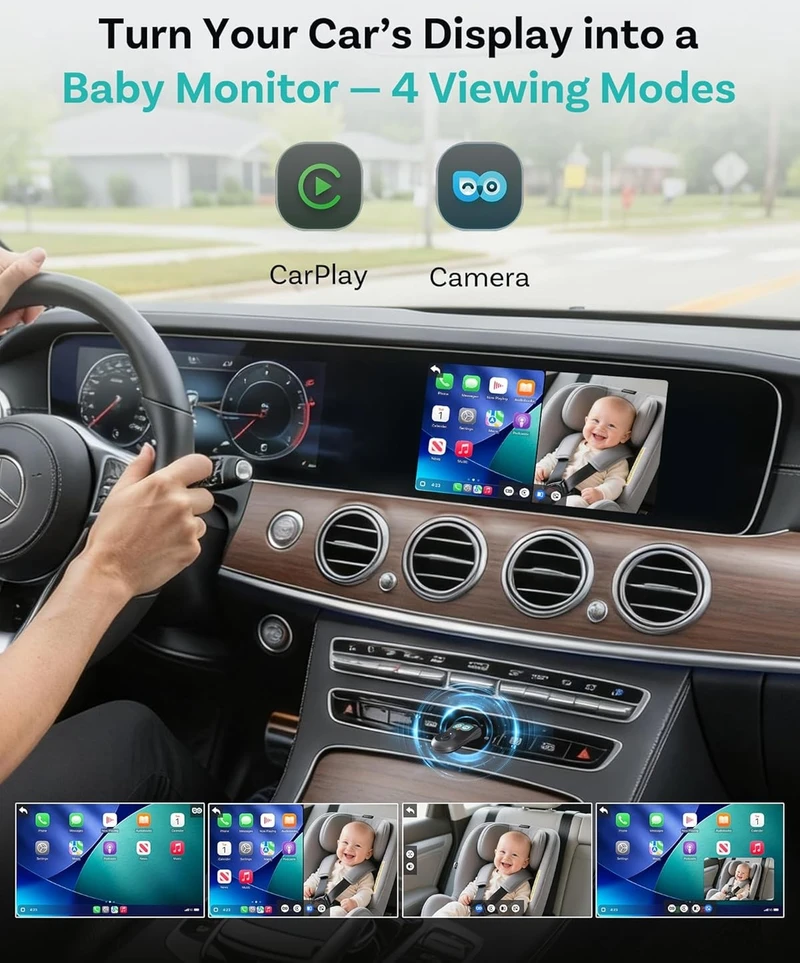 Ottocast CA520-T Cabin Care CarPlay juodas
