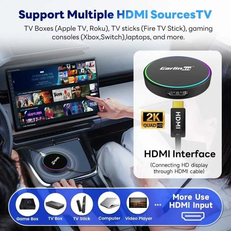 „Carlinkit HD2CP-PRO“ belaidis „Carplay“ ir „Android“ adapteris