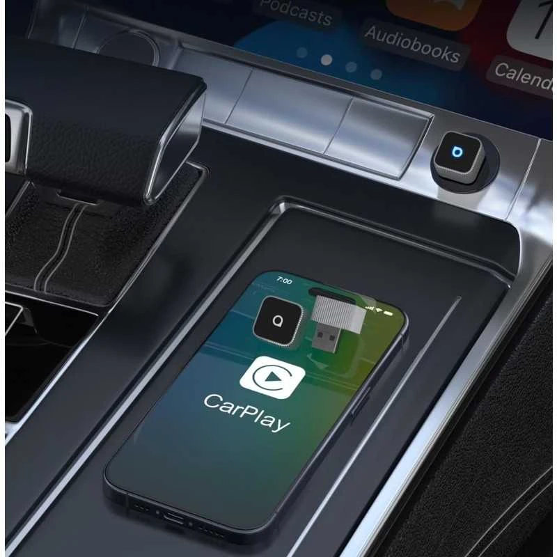 Ottocast Mini Cube adapterio vaizdas telefono ekrane