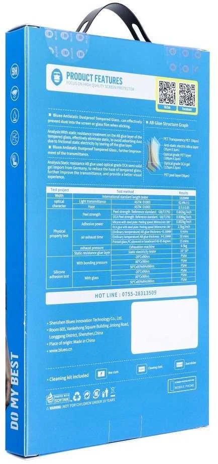 Blueo LCD apsauginis stikliukas 5D Mr. Monkey Glass (Strong Lite) Samsung S936 S25 Plus juodas