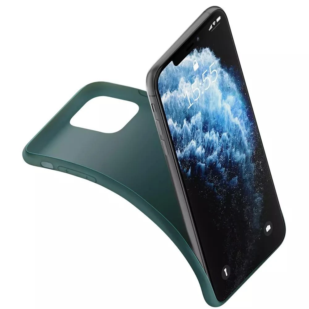 Dėklas 3mk Matt Case Apple iPhone 14 Pro tamsiai žalias