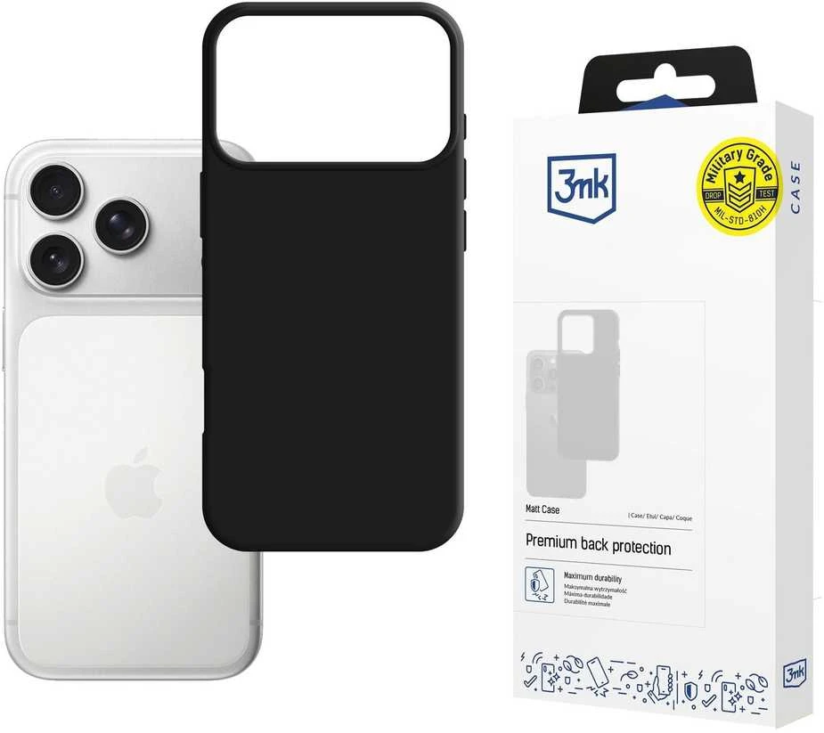 Dėklas 3mk Matt Case Apple iPhone 17 Pro Max juodas
