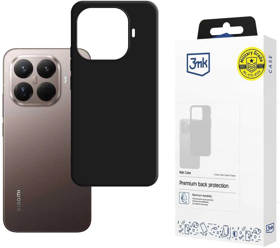 Dėklas 3mk Matt Case Xiaomi 15T Pro juodas