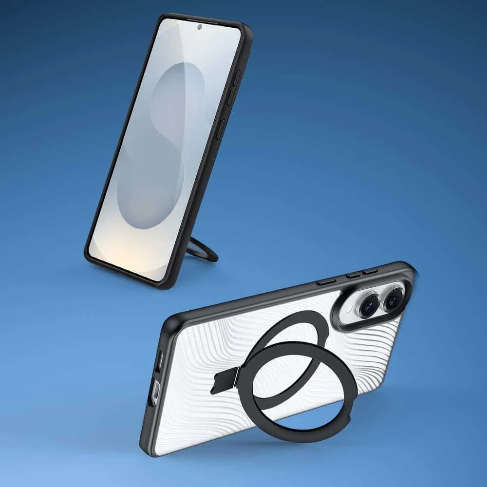 DUX DUCIS dėklas AIMO MAG compatible with MagSafe skirtas Samsung Galaxy S25 Edge juodos spalvos