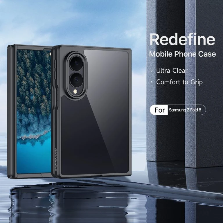 Dux Ducis Aimo dėklas Samsung Galaxy Z Fold 8 Wide – juodos spalvos