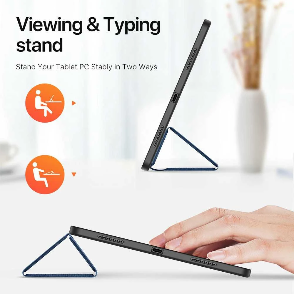 Dėklas Dux Ducis Domo Apple iPad Air 13 2024/iPad Air 13 2025 tamsiai mėlynas