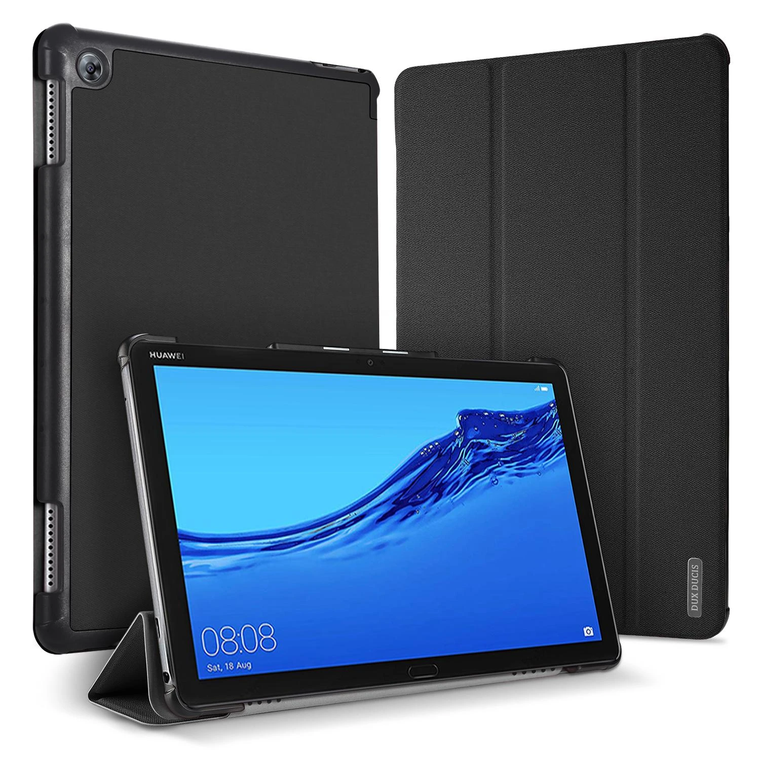 Dėklas Dux Ducis Domo Samsung X800/X806 Tab S8 Plus/T730/T736B Tab S7 FE 2021/T970/T976B Tab S7 Plus 12.4 juodas