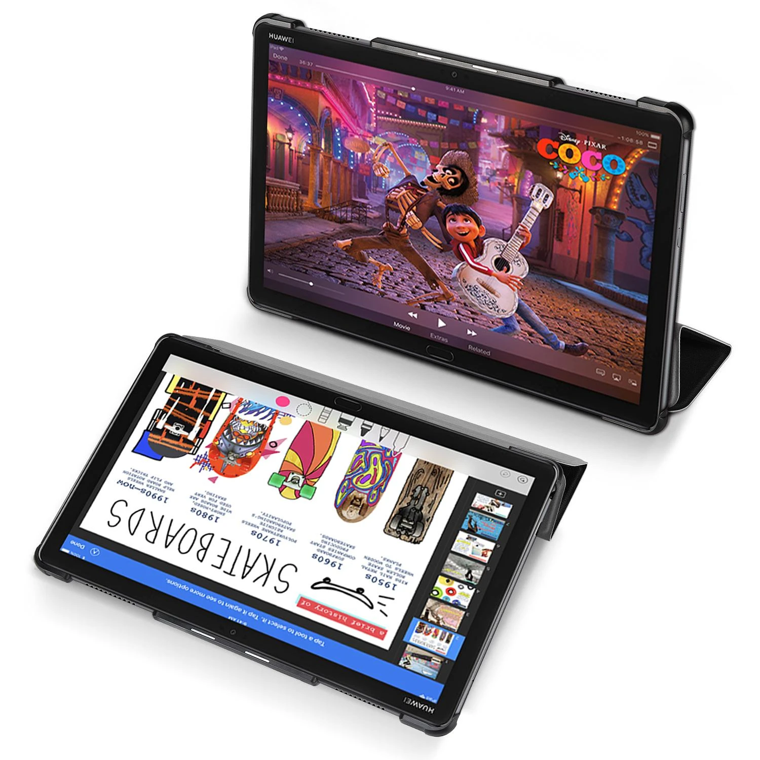 Dėklas Dux Ducis Domo Samsung X800/X806 Tab S8 Plus/T730/T736B Tab S7 FE 2021/T970/T976B Tab S7 Plus 12.4 juodas