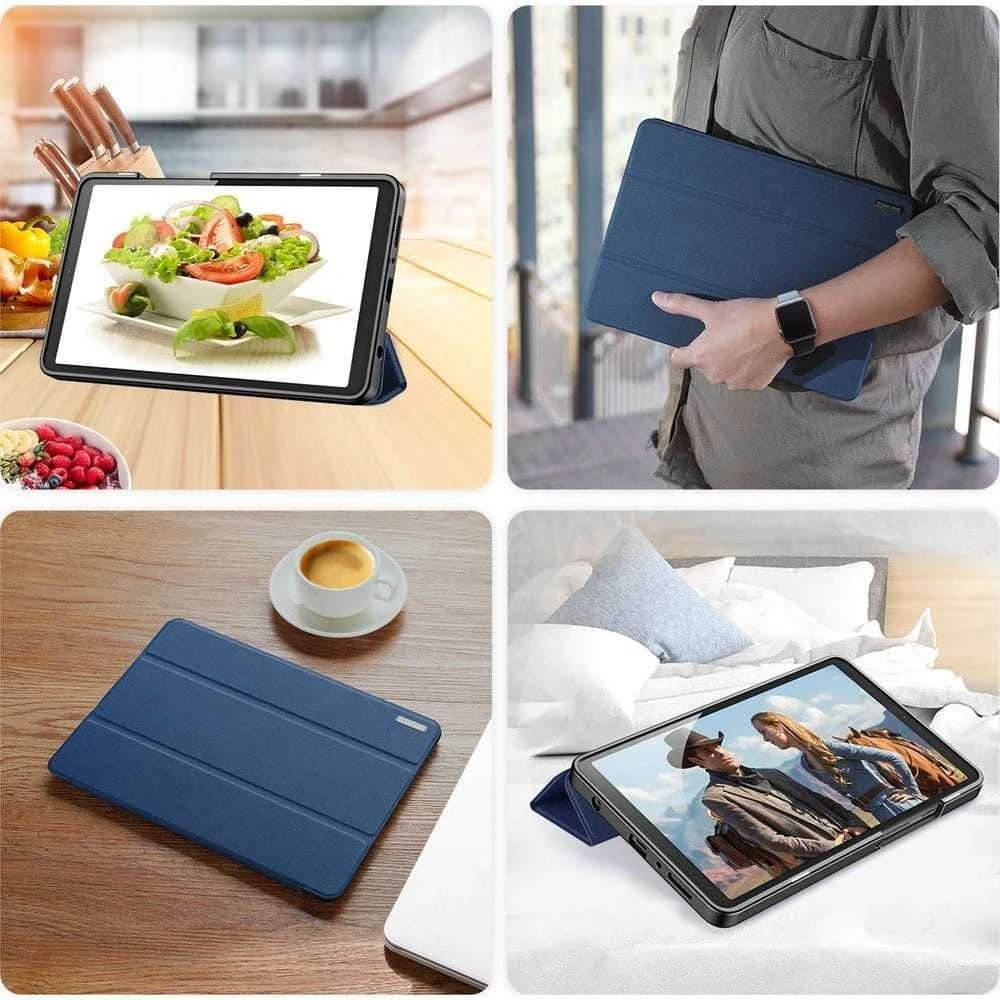 Dėklas Dux Ducis Domo Samsung X210/X215/X216 Tab A9 Plus 11.0 tamsiai mėlynas