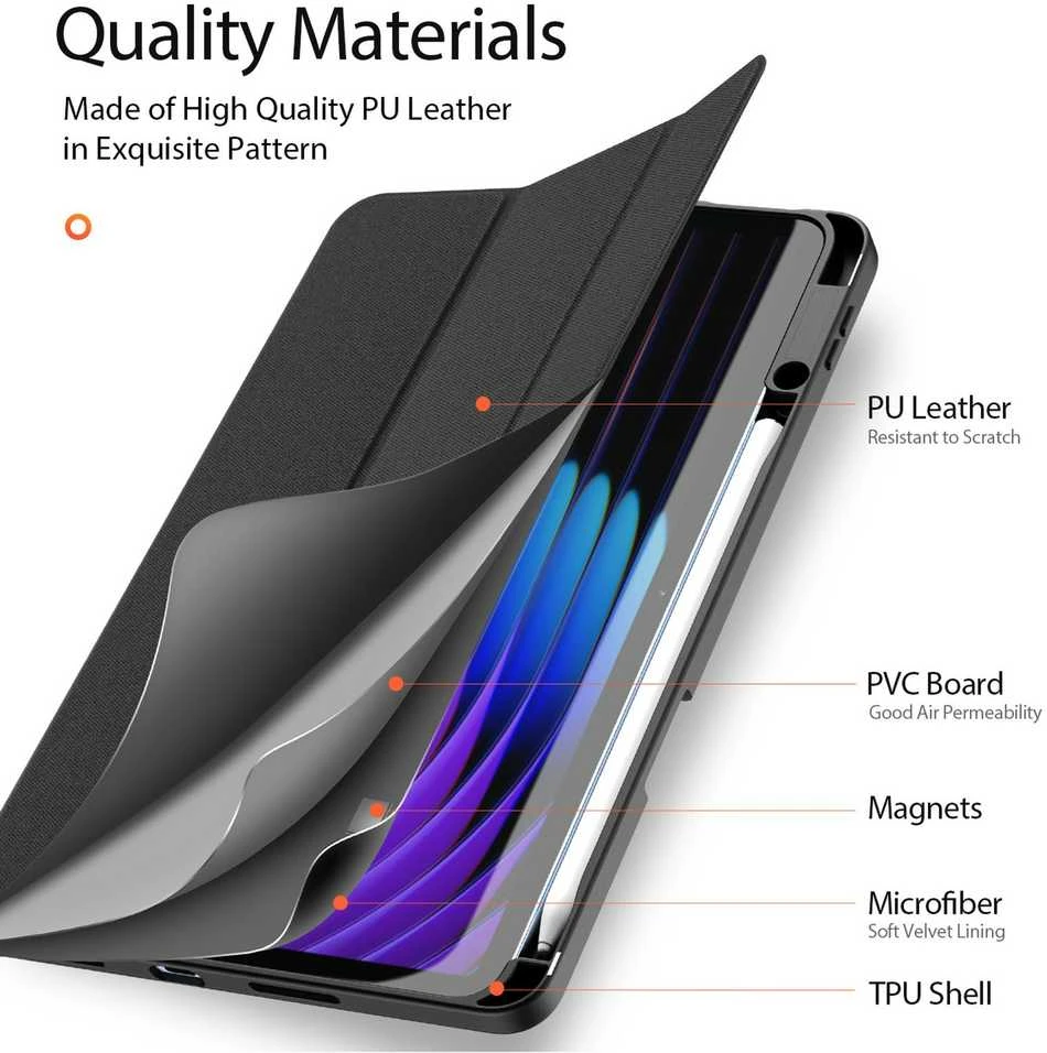 Dėklas Dux Ducis Domo Xiaomi Pad 8/7/7 Pro juodas