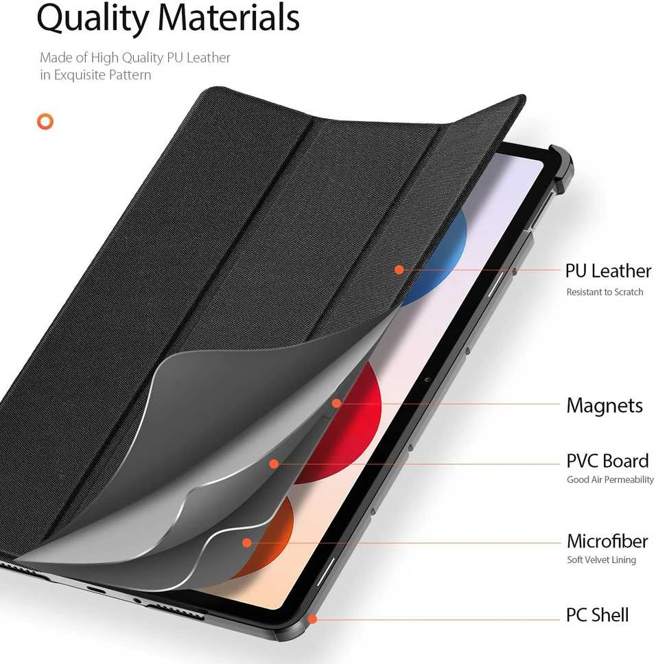 Dėklas Dux Ducis Domo Xiaomi Redmi Pad Pro 12.1/Redmi Pad 2 Pro 12.1 juodas
