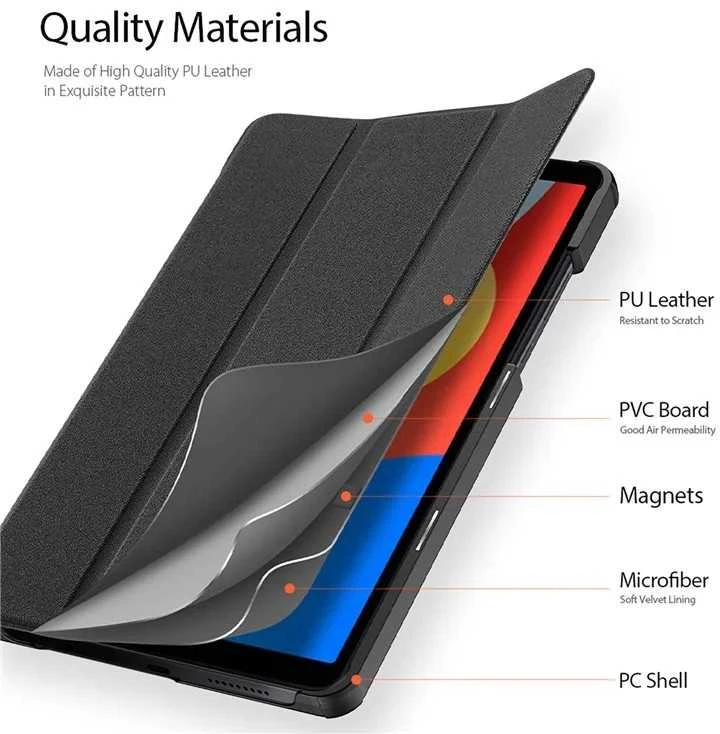 Dėklas Dux Ducis Domo Xiaomi Redmi Pad SE 8.7 juodas