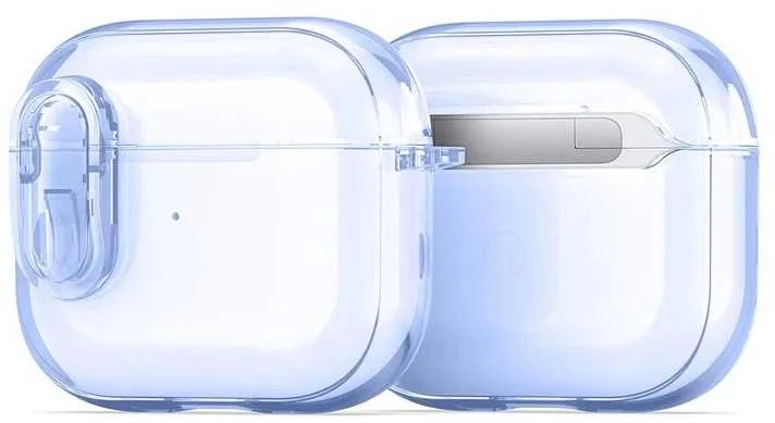 Melsvas permatomas dėklas AirPods 3