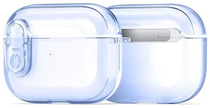 Dux Ducis AirPods Pro dėklas, melsvas permatomas
