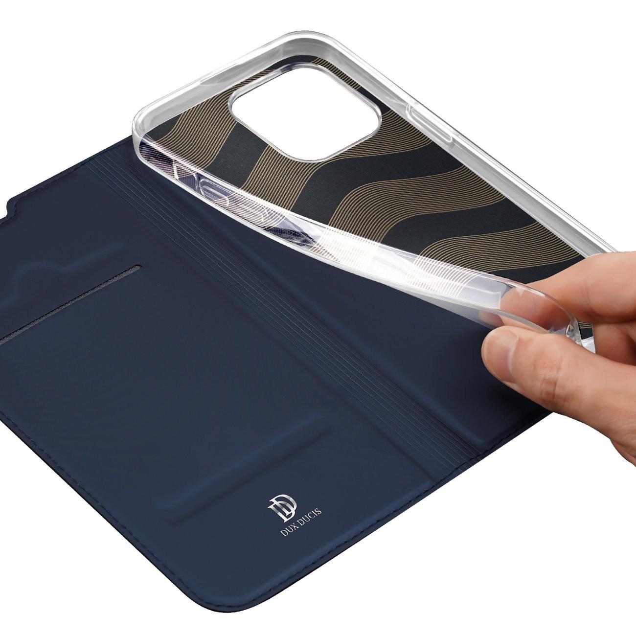 Dux Ducis Skin Pro dėklas skirtas Apple iPhone 12 Pro Max, mėlynas
