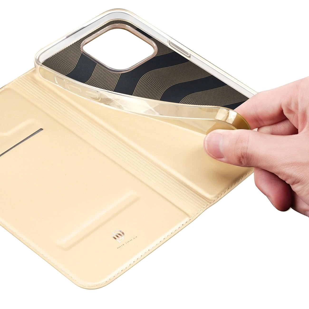 Dux Ducis Skin Pro dėklas skirtas Apple iPhone 13 mini, auksinis