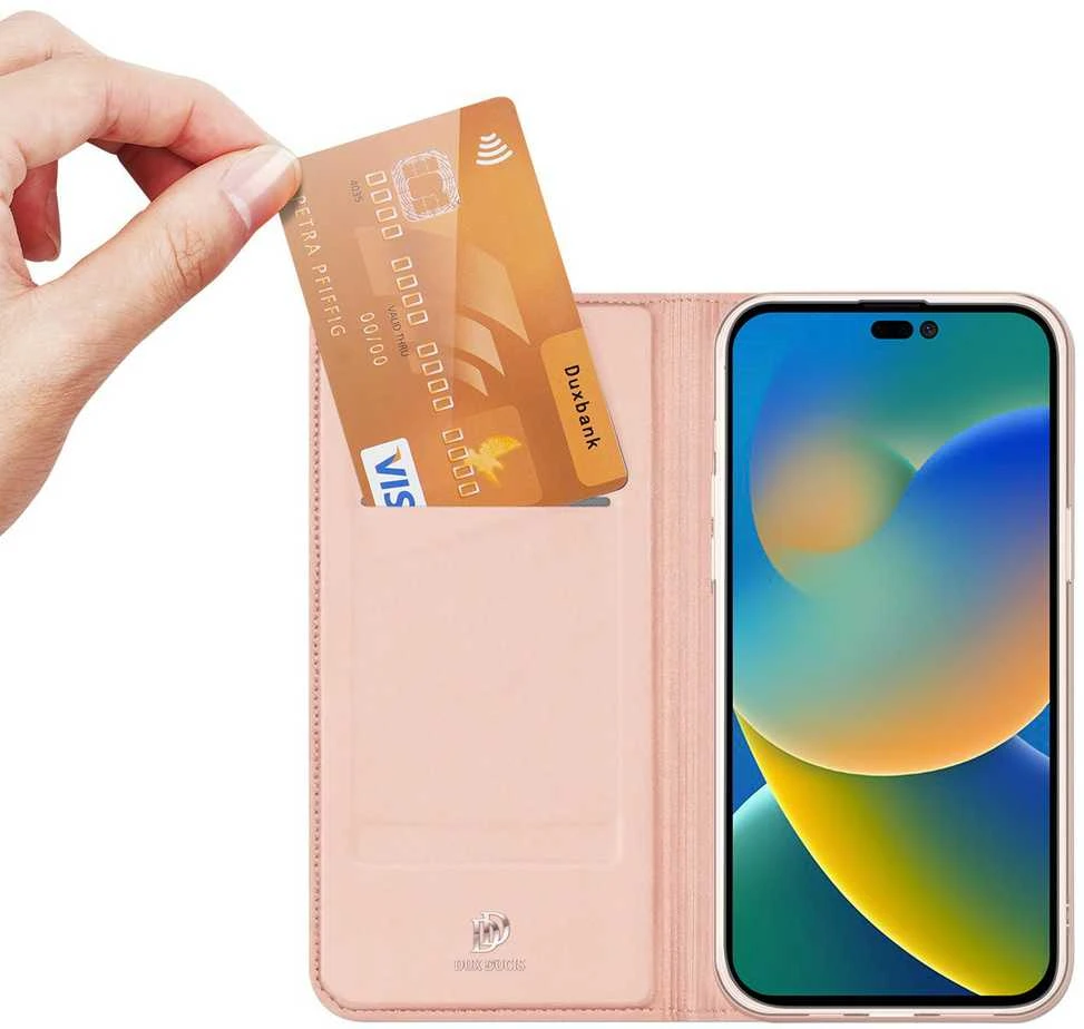 Dėklas Dux Ducis Skin Pro Apple iPhone 15 Pro Max rožinio aukso