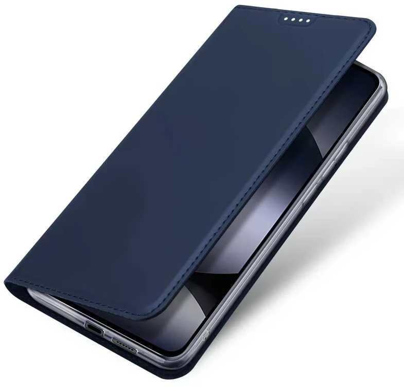DUX DUCIS piniginės dėklas SKIN PRO, skirtas REDMI NOTE 14 4G (163,25 mm) juodas