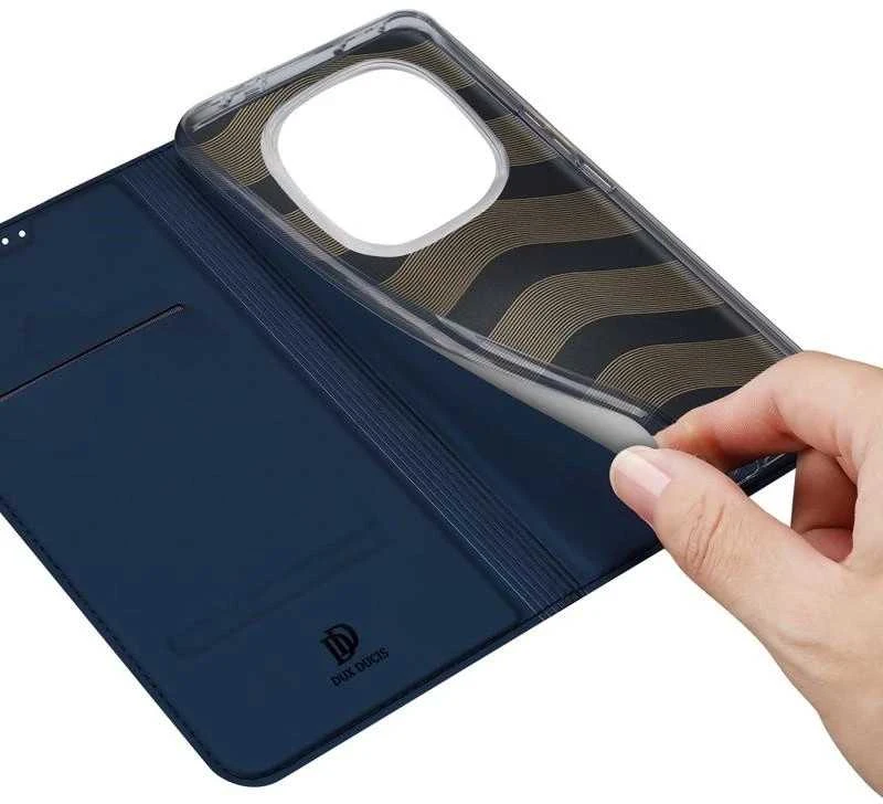 Dėklas Dux Ducis Skin Pro Xiaomi Redmi Note 14 Pro 5G/Poco X7 tamsiai mėlynas