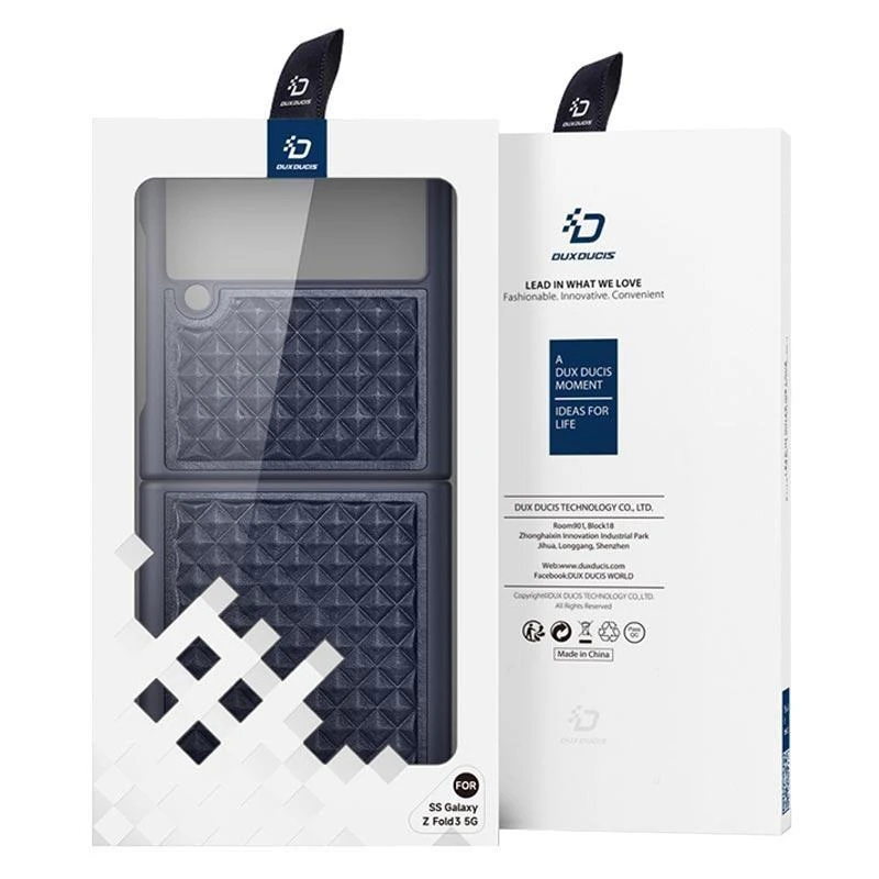 Dux Ducis Venice dėklas skirtas Samsung Z Flip 3 5G, mėlynas