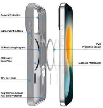 DUX DUCIS dėklas YIND, suderinamas su „MagSafe“, skirtas IPHONE 17 PRO, pilkas