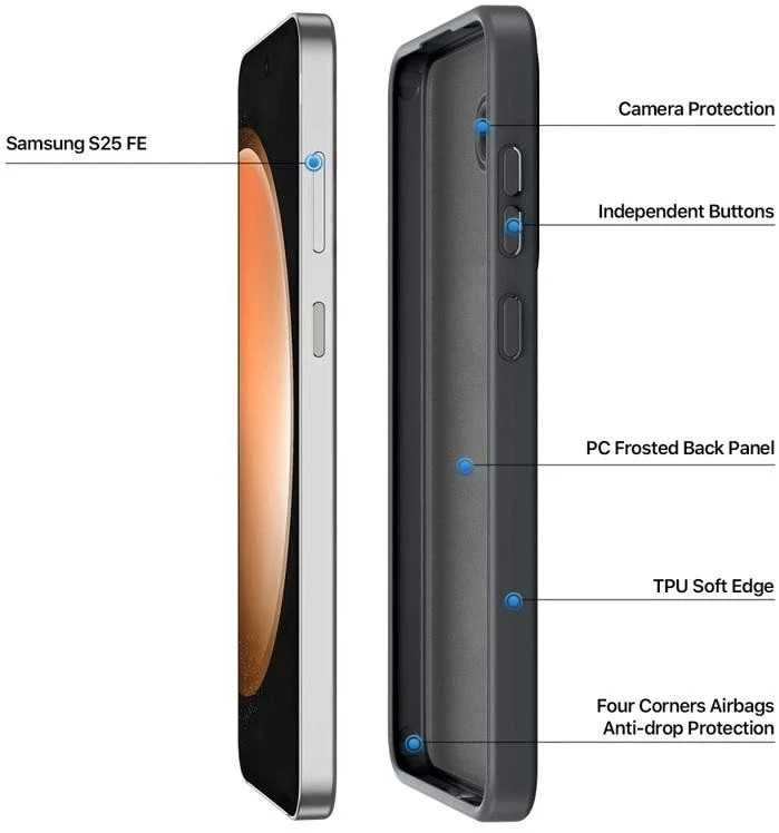 Dėklas Dux Ducis Yind Samsung S731 S25 FE juodas