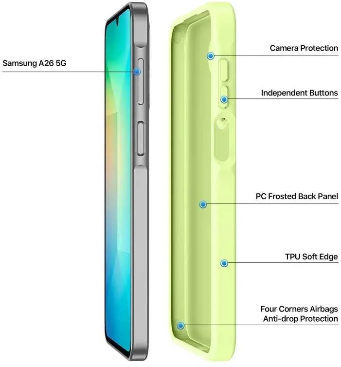 Dėklas Dux Ducis Yind skirtas Samsung A266 A26 5G žalias