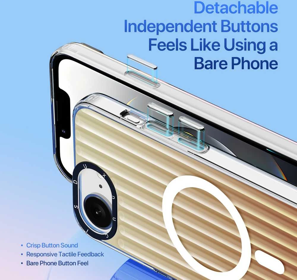 Dėklas Dux Ducis Zest Apple iPhone 16e/17e Gradient Desert Gold