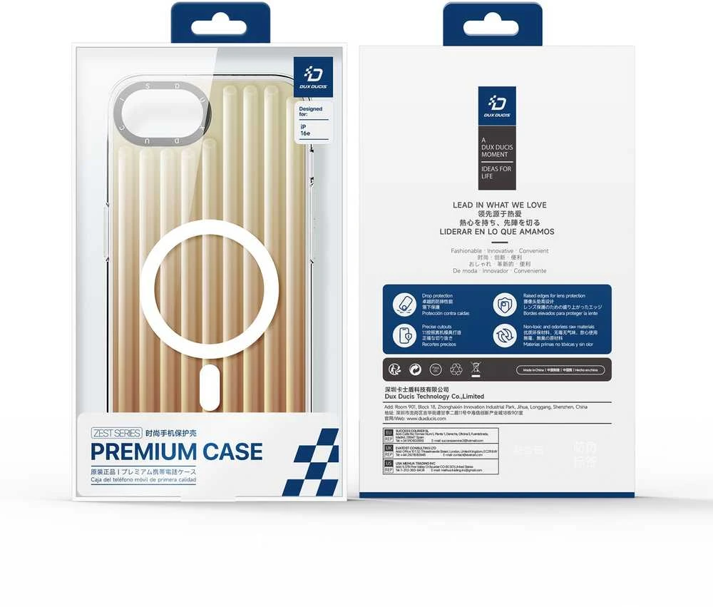 Dėklas Dux Ducis Zest Apple iPhone 16e/17e Gradient Desert Gold
