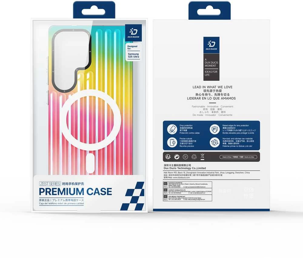 Dėklas Dux Ducis Zest Samsung S938 S25 Ultra Gradient Rainbow