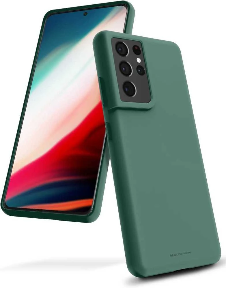 Dėklas Mercury Silikoninis dėklas Samsung S921 S24 tamsiai žalias
