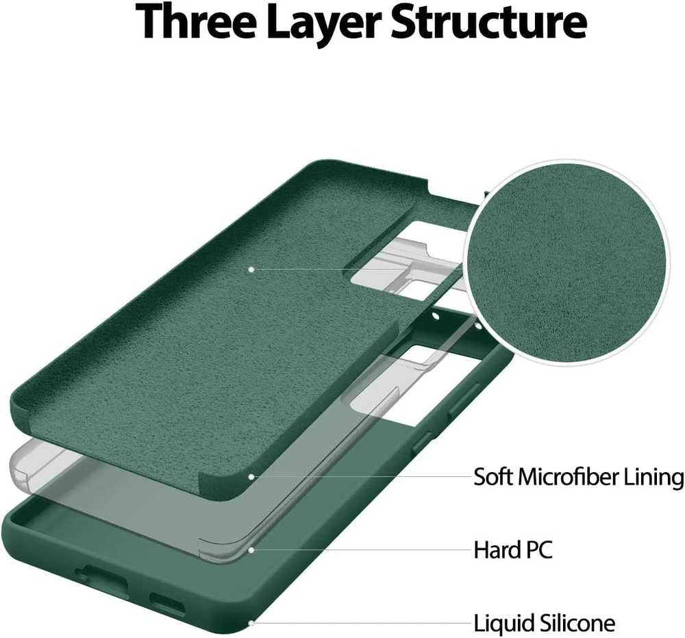 Dėklas Mercury Silikoninis dėklas Samsung S921 S24 tamsiai žalias