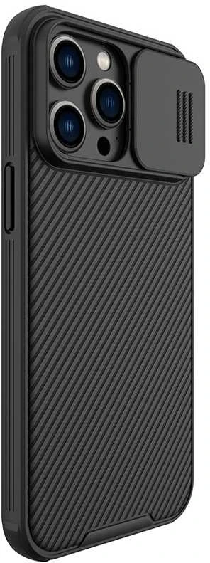Nillkin CamShield Pro dėklas, skirtas iPhone 15 Plus (juodas)
