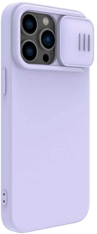 Dėklas Nillkin CamShield Silky Magnetic Silicone Apple iPhone 14 Plus šviesiai violetinis