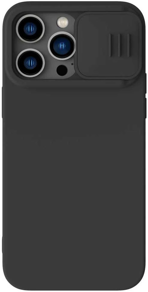Dėklas Nillkin CamShield Silky Silicone Apple iPhone 13 Pro Max juodas