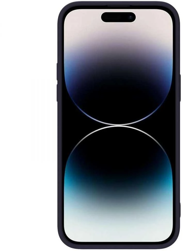Dėklas Nillkin CamShield Silky Silicone Apple iPhone 15 Pro tamsiai violetinis