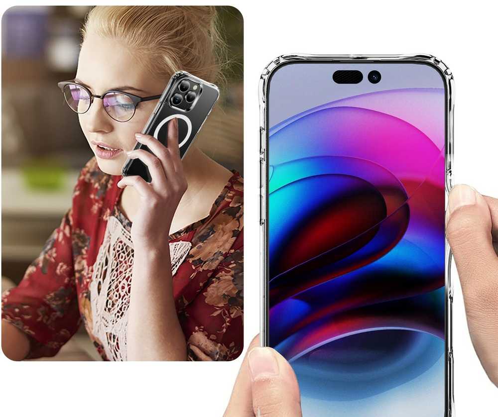 Dėklas Perfectionists Clear Mag Case Apple iPhone 15 Pro Max skaidrus